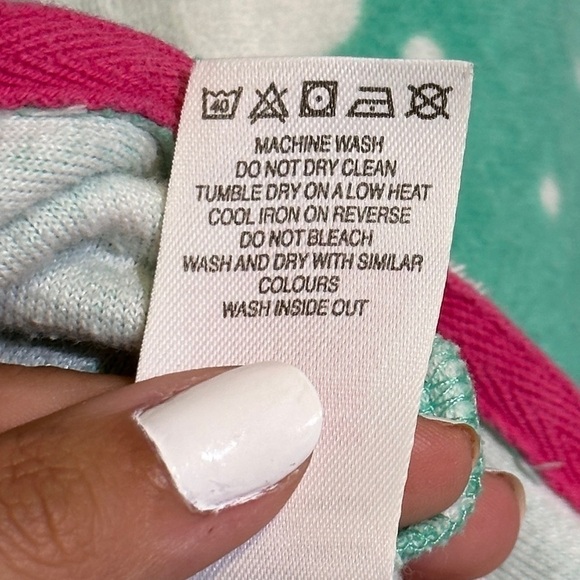 Mini Boden Floral Print Hooded Swim Cover Up Size 7-8Y Kids - Picture 11 of 13